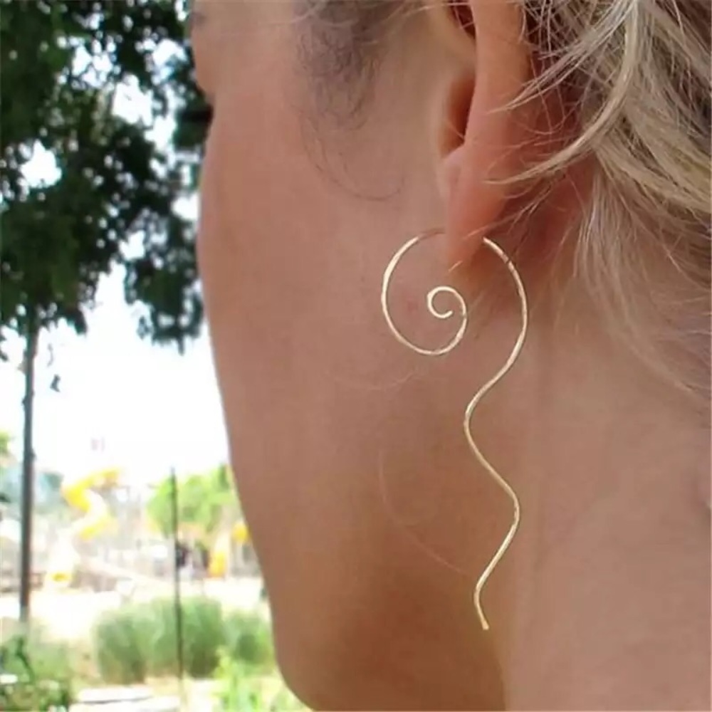 14K Gold Filled Vintage Handmade Brincos Earrings